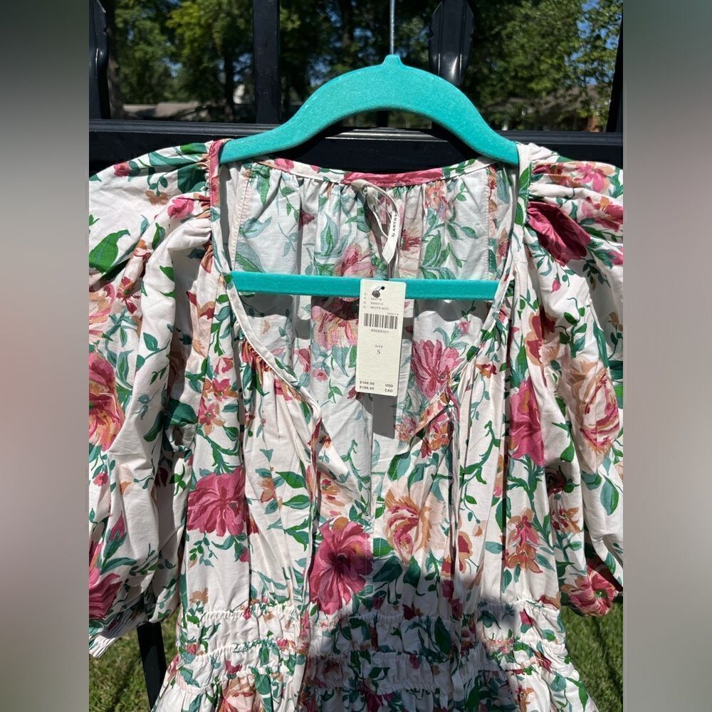 Anthropologie Somerset Puff Sleeve Tiered Maxi Dress NWT - Picture 6 of 9